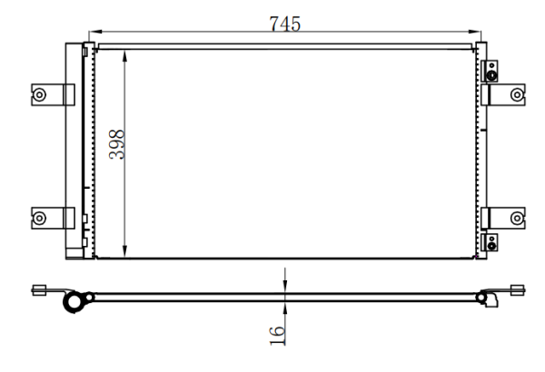 Condenser For CHINESE CAR 港口牵引车