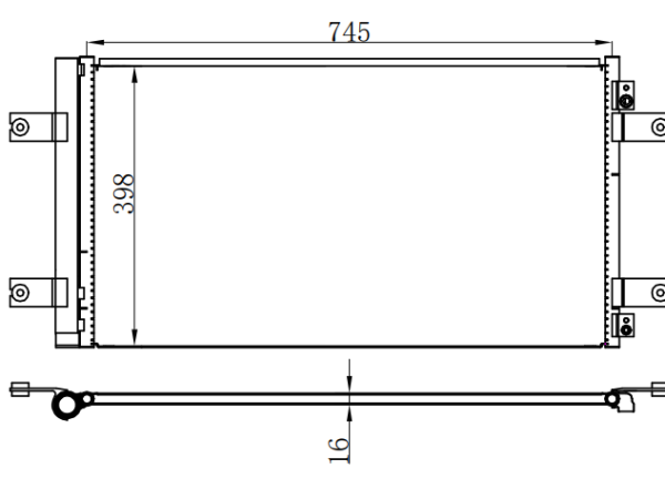 Condenser For CHINESE CAR 港口牵引车