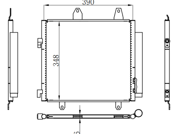 Condenser For CHINESE CAR BYD fo（比亚迪FO）80-