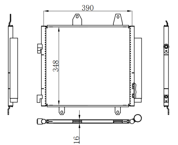 Condenser For CHINESE CAR BYD fo（比亚迪FO）80-