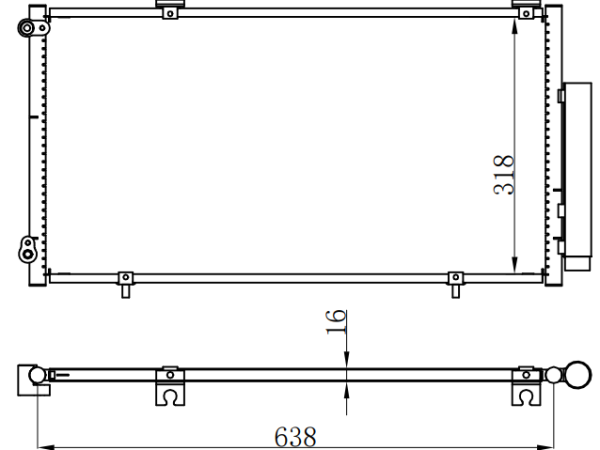 Condenser For CHINESE CAR 金刚14款 /英伦SC6