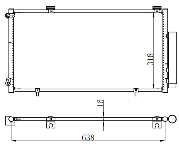 Condenser For CHINESE CAR 金刚14款 /英伦SC6