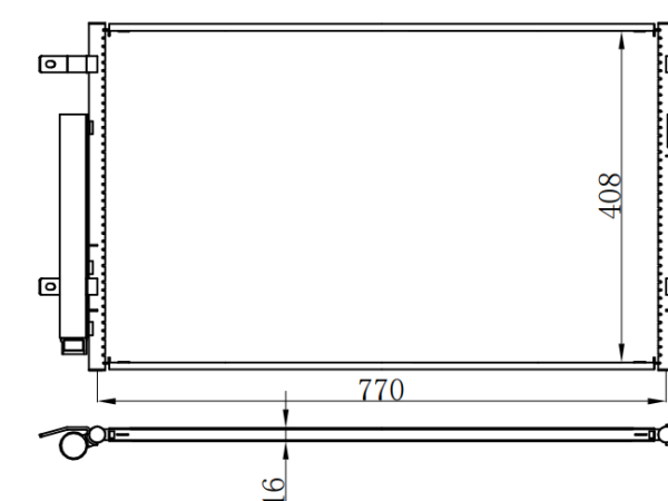 Condenser For CHINESE CAR Geely vision  吉利远景SUV1.8