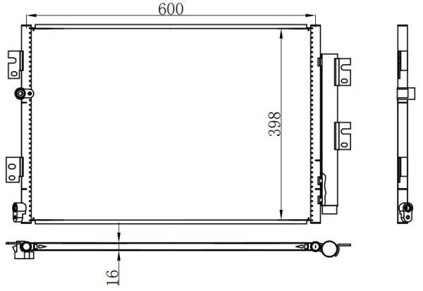 Condenser For CHINESE CAR BYD Qin  秦 1.5