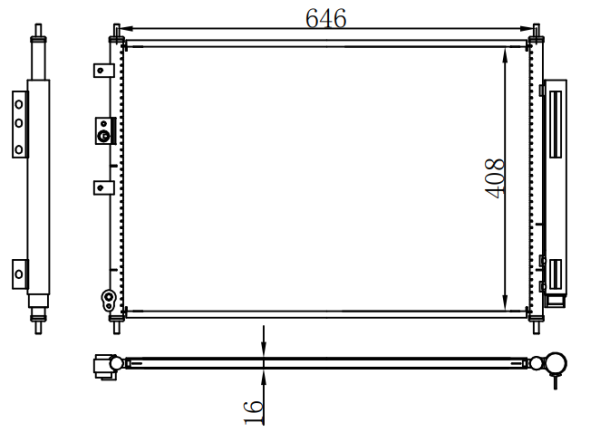 Condenser For CHINESE CAR BYD Song 宋 DM1.5