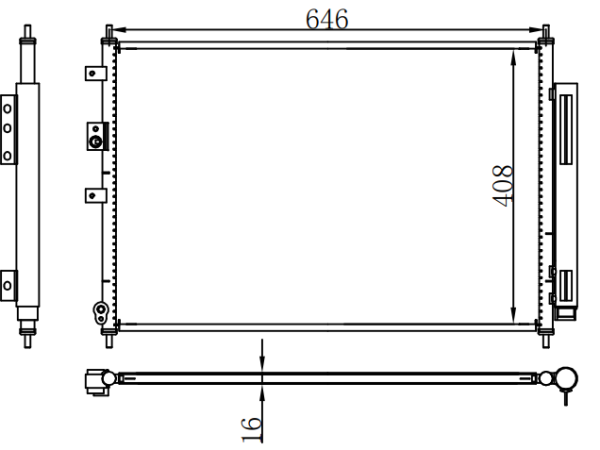 Condenser For CHINESE CAR BYD Song 宋 DM1.5
