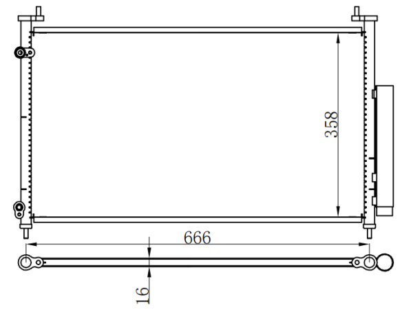 Condenser For CHINESE CAR 速锐老款12-13