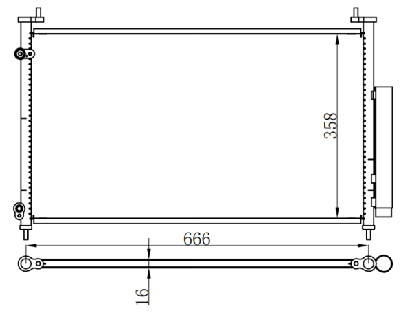 Condenser For CHINESE CAR 速锐老款12-13