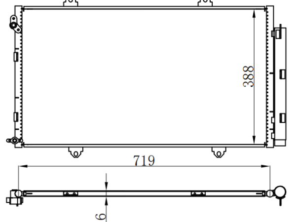Condenser For CHINESE CAR  BYD Song 宋 EV
