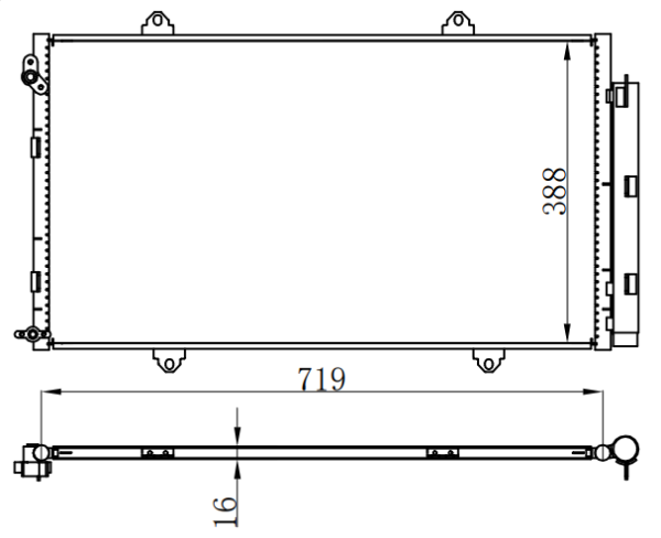 Condenser For CHINESE CAR  BYD Song 宋 EV