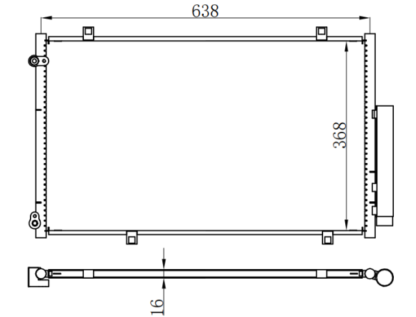 Condenser For CHINESE CAR Geely Panda (熊猫)
