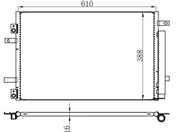 Condenser For CHINESE CAR LPA-536