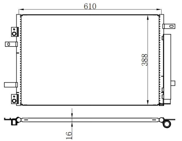 Condenser For CHINESE CAR LPA-536