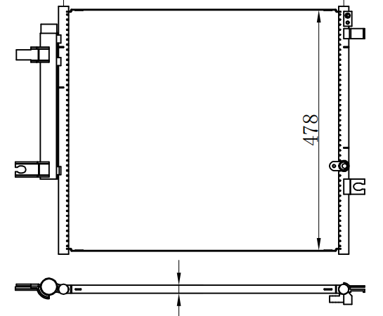 Condenser For CHINESE CAR LPA-015  哈佛H2  加密