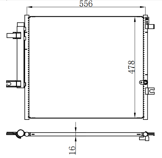Condenser For CHINESE CAR LPA-015  哈佛H2  加密