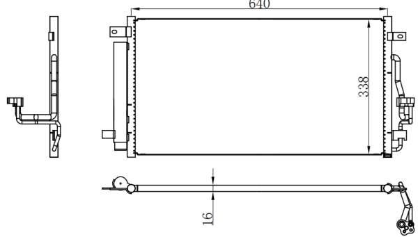 Condenser For CHINESE CAR 缤越1.0T/1.5T