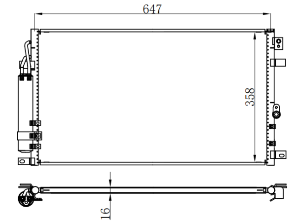 Condenser For CHINESE CAR 帝豪1.3T 自动