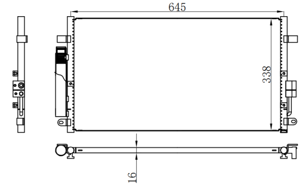 Condenser For CHINESE CAR 帝豪