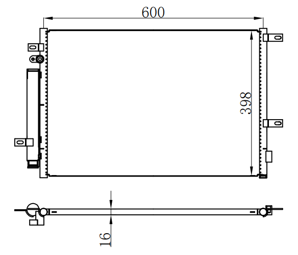 Condenser For CHINESE CAR 帝豪EV450