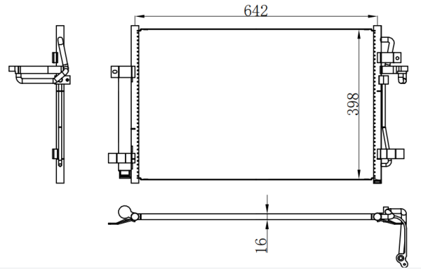 Condenser For CHINESE CAR 帝豪