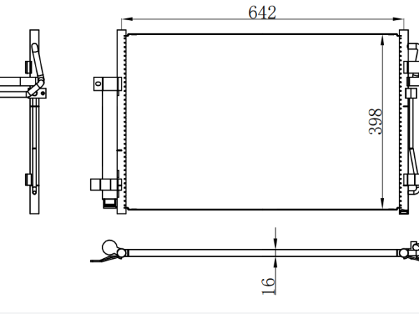 Condenser For CHINESE CAR 帝豪