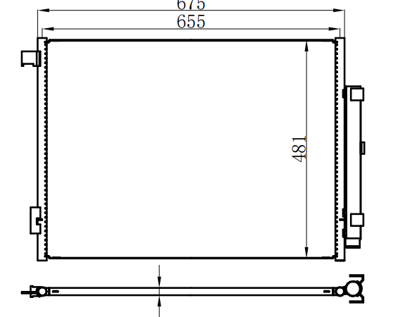 Condenser For CHINESE CAR 玛莎拉蒂GJIBLI 14-17