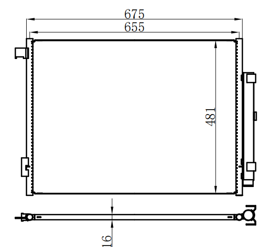 Condenser For CHINESE CAR 玛莎拉蒂GJIBLI 14-17
