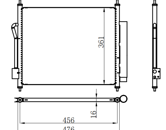 Condenser For CHINESE CAR 哪吒01