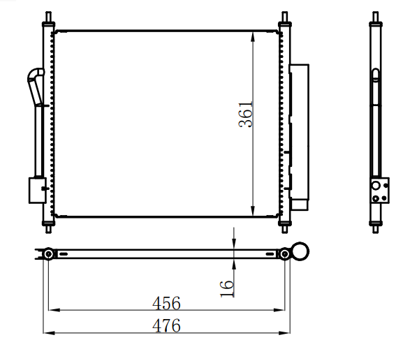 Condenser For CHINESE CAR 哪吒01