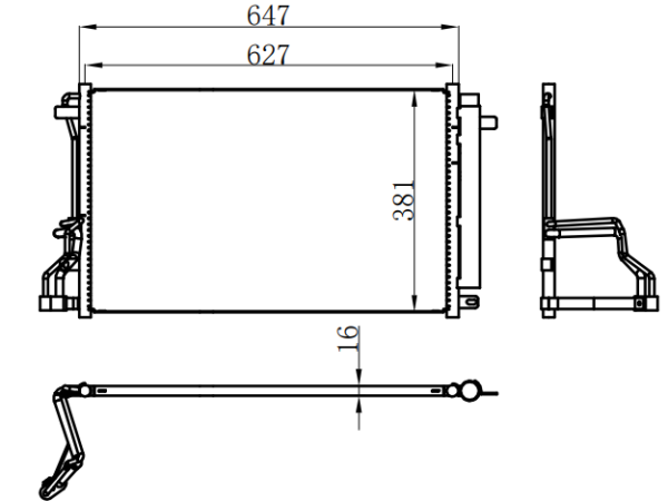 Condenser For CHINESE CAR 长安18款逸动1.4T