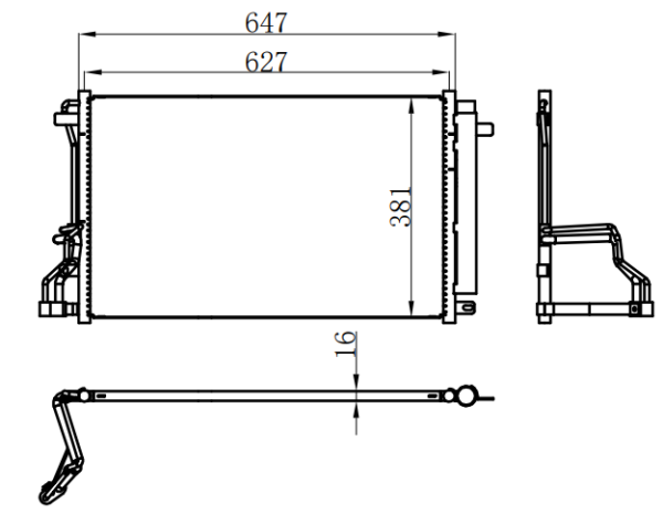 Condenser For CHINESE CAR 长安18款逸动1.4T