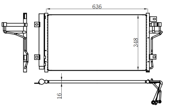 Condenser For CHINESE CAR 红旗H5