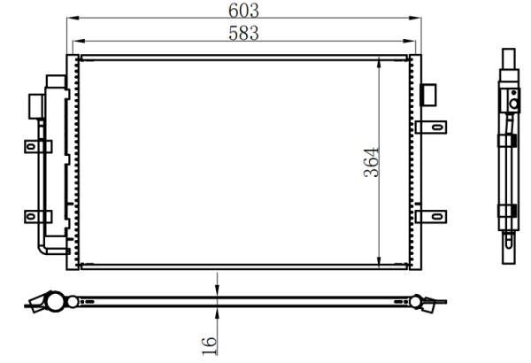 Condenser For CHINESE CAR Iveco Daily V 12-14/Daily VI 14-