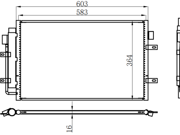 Condenser For CHINESE CAR Iveco Daily V 12-14/Daily VI 14-
