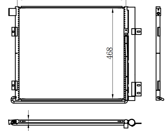 Condenser For MANHD Man TGL 05-/TGM 05-