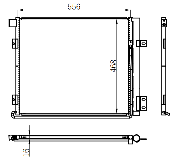 Condenser For MANHD Man TGL 05-/TGM 05-