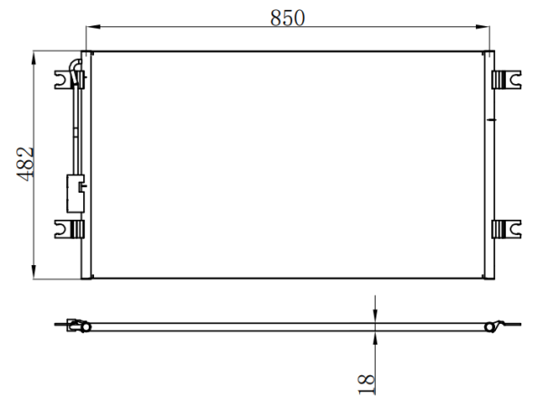 Condenser For FreightlinerStar 4900FA Base L6 15.8L