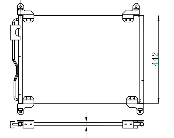 Condenser For FreightlinerBusiness Class M2 Base L6 5.9L