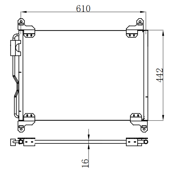 Condenser For FreightlinerBusiness Class M2 Base L6 5.9L