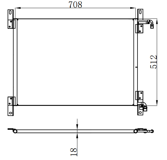 Condenser For FreightlinerA/COND