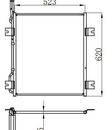 Condenser For Freightliner5500i Base -6 12.5L