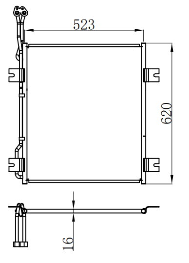 Condenser For Freightliner5500i Base -6 12.5L