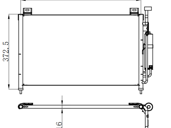 Condenser For HYUNDAIMAZDA M2/FORD FIESTA 嘉年华