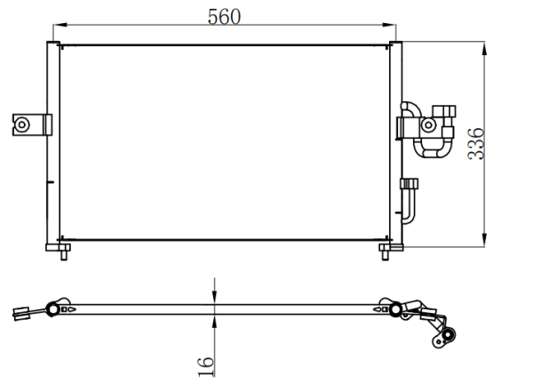 Condenser For HYUNDAIACCENT 雅绅特 L L4 1.5L 95-99