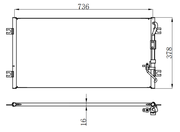 Condenser For HYUNDAIFIESTA 嘉华 02-
