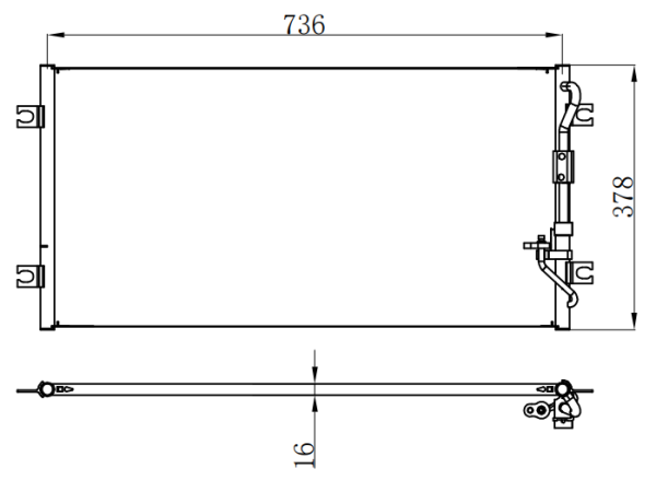 Condenser For HYUNDAIFIESTA 嘉华 02-