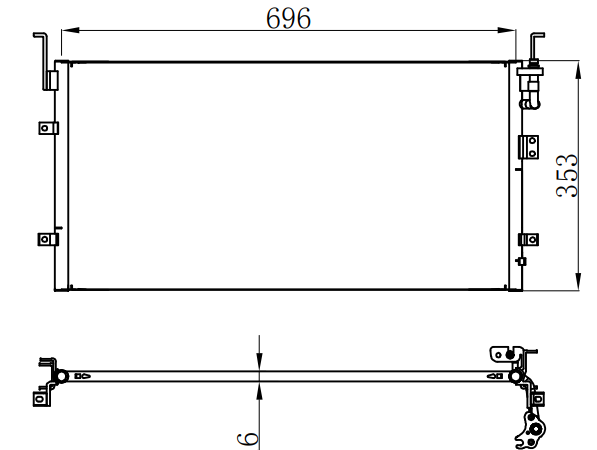 Condenser For HYUNDAIKIA OPTIMA 起亚 远舰