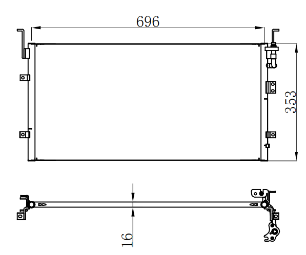 Condenser For HYUNDAIKIA OPTIMA 起亚 远舰