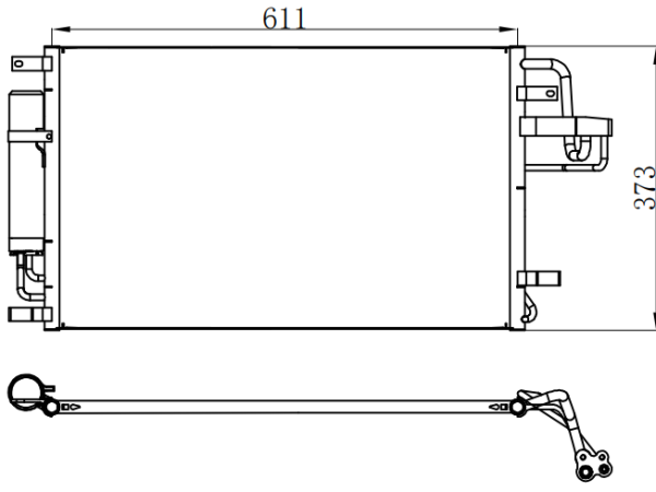 Condenser For HYUNDAIKIA SPORTAGE 起亚 狮跑 LX L4 2.0L 05-10
