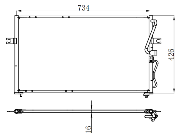 Condenser For HYUNDAISEDONA 圣多娜 I (KV-II) 2.5 i V6 99-